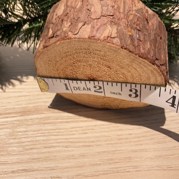 Christmas trees duo with wood base NWT - Picture 8 of 10